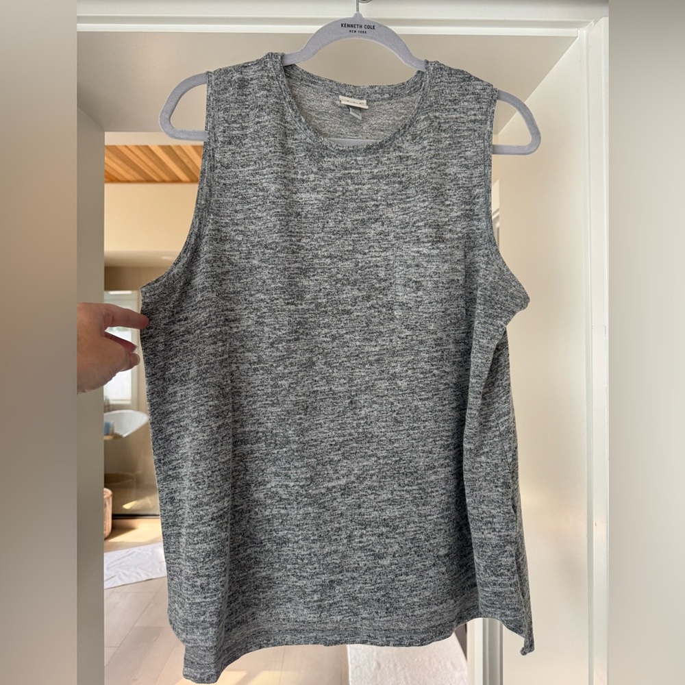 Gray Sleeveless Women's Knit Top